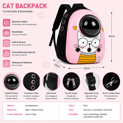 Space Capsule Pet Carrier Backpack