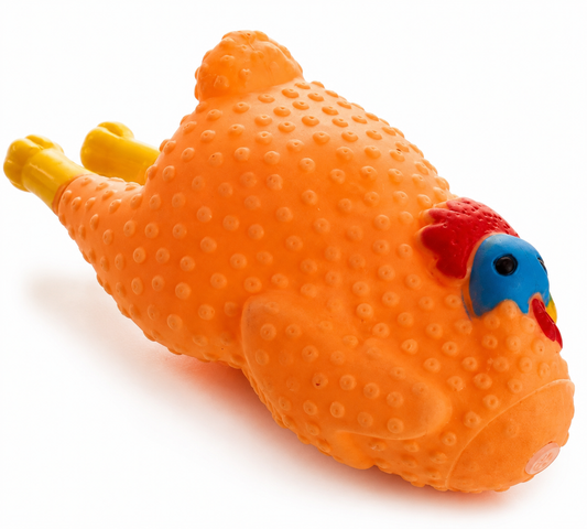 Rubber Chicken Squeaky Dog Toy