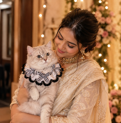 Elegant Lace Cat Collar