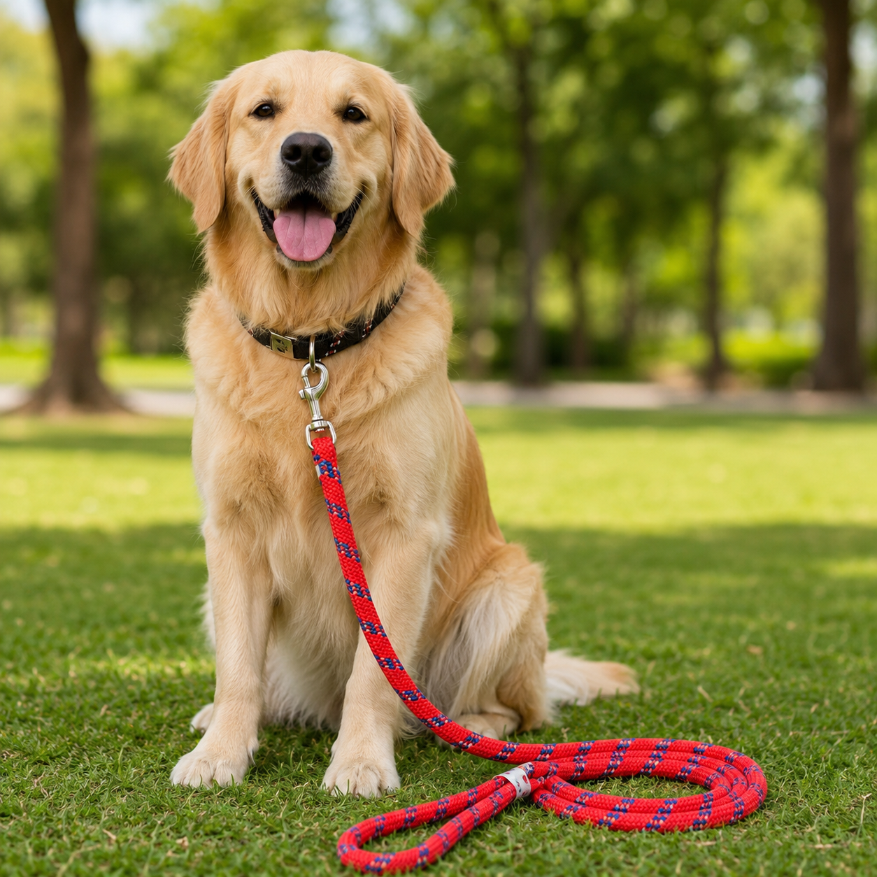 Premium Braided Rope Dog Leash – Strong, Comfortable & Reliable