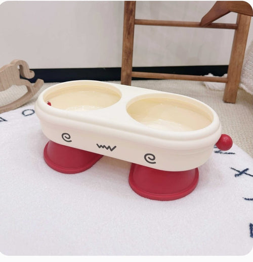Elevated Double Stainless Steel Pet Feeding Bowl