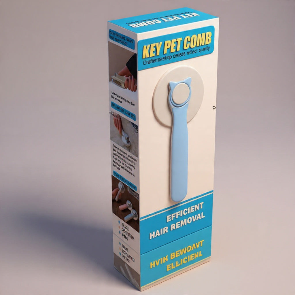 One-Click Self-Cleaning Pet Grooming Brush