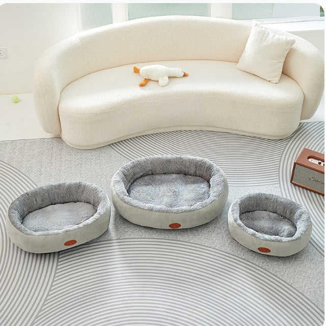 Premium Calming Donut Pet Bed for Dogs & Cats
