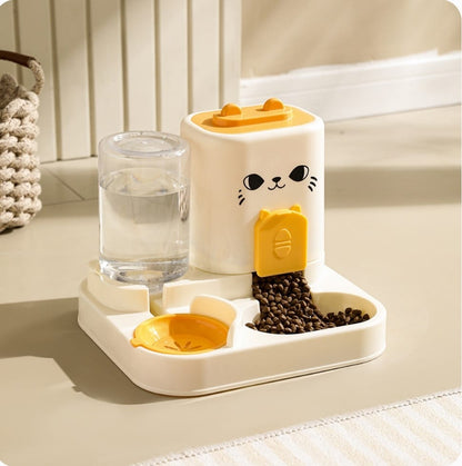 Automatic Pet Feeder & Water Dispenser – 2-in-1 Feeding Station